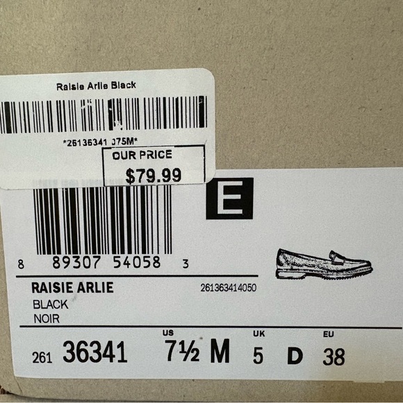 Clarks Black Leather Loafers - Picture 5 of 5